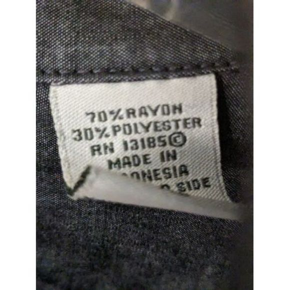 Batik Bay Mens Shirt XL blue/gray  summer casual Short Sleeve Button‎ - Picture 3 of 4